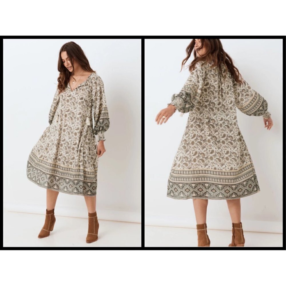 ๐SPELL & THE GYPSY๐ Journey Boho Dress ~ Ash Medium M NWT - Picture 8 of 16